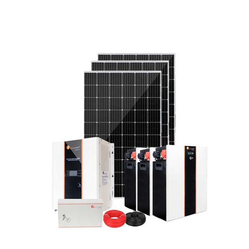 Top Rated Complete Home Solar Power System Monocrystalline Silicon Panel MPPT Lithium Ion for Electricity Generation
