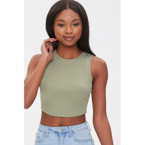 Women’s High Stretch Slim Fit Sport Tank Top – Tie-Dye Print Jersey Long Length Crop Top for Yoga, Gym, Running and Casual Wear