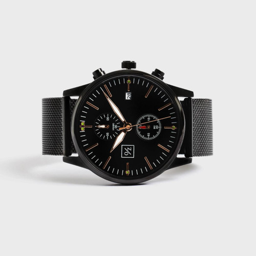 Men’s Steel Mesh-Belt Watch – Elegant Casual Wristwatch