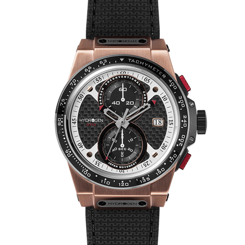 Otto Chrono Black Rose Gold Men’s Watch – Luxury Chronograph Timepiece