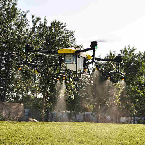 Heavy-Duty 40L Crop UAV Remote Control Spraying Drones for Farm Use 5L Capacity Featuring Pump Battery Gear