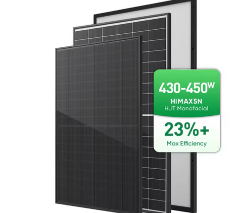 Sunpal Full Black HJT Solar Panels 430W 450W High Efficiency N Type Module Reasonable Price EU Warehouse
