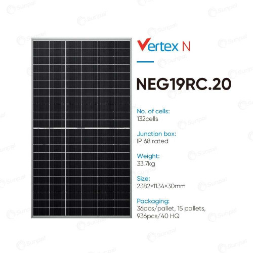 High Quality of Trina Solar Bifacial Panel 480W-506W High Efficiency Glass-Glass Solar Module Are Available From USA