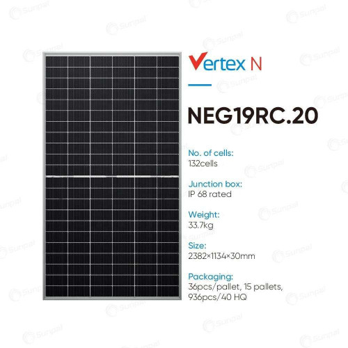 High Quality of Trina Solar 590W 600W 610W 620W 660W Bifacial N-Type Panel Vertex Series PV Module Are Available From USA