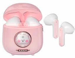 Cartoon Style TWS Bluetooth 5.3 Earphones – Wireless Earbuds with Bass Boost & 4 ENC Mics for Clear Calls & Gaming