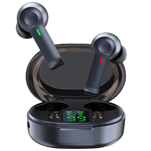Premium TWS Bluetooth 5.0 Earbuds – LED Display, HD Sound, Noise Cancellation & Touch Control for All Devices