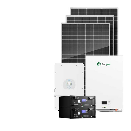5kW–10kW Outdoor Hybrid Industrial Solar Power System – Complete Kit with Polycrystalline Panels