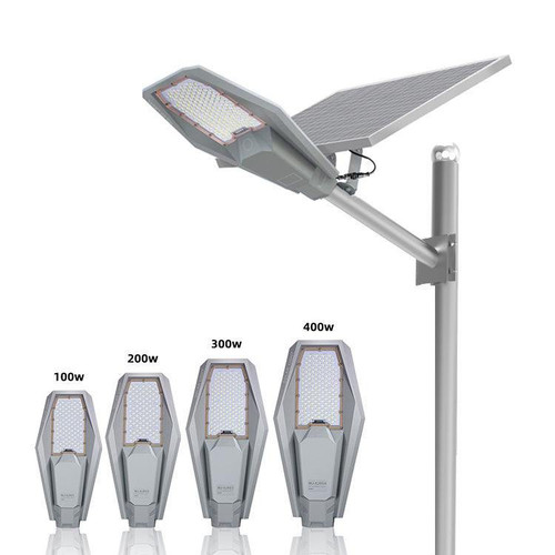 High Brightness 200W Outdoor Solar Charging LED Fence Light with IP66 Aluminum Housing