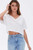 Sexy Women’s Crop Top – Blank Gym T-Shirt with Short Sleeves for Fitness and Casual Wear