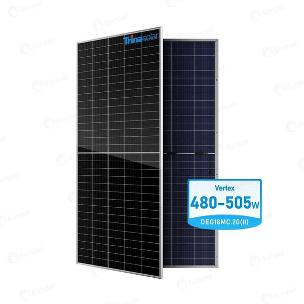 Trina Solar Vertex Series High Quality N-Type Bifacial Solar Panel 590W 660W TUV Certified White Backsheet PV Module