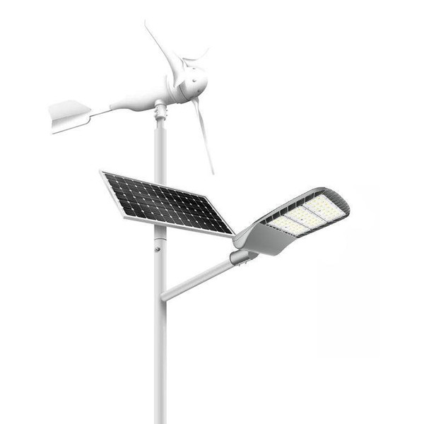 Durable 80W Hybrid Solar Wind LED Street Lamp with Aluminum Body and IP66 Waterproof Rating for Outdoor Use