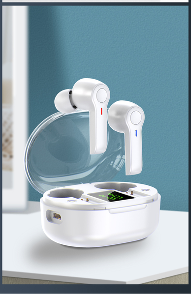 EliteSound Pro TWS Bluetooth 5.0 Earbuds – Noise-Cancelling Wireless Headphones with HD Audio, LED Battery Display & Touch Controls