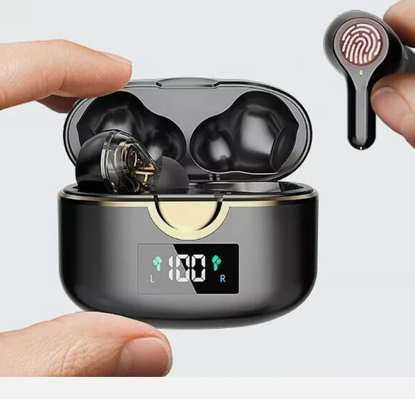 Ninja Dragon T22PRO Power Bass Touch Earbuds – True Wireless Bluetooth Earbuds with Deep Bass, Touch Controls & Charging Case
