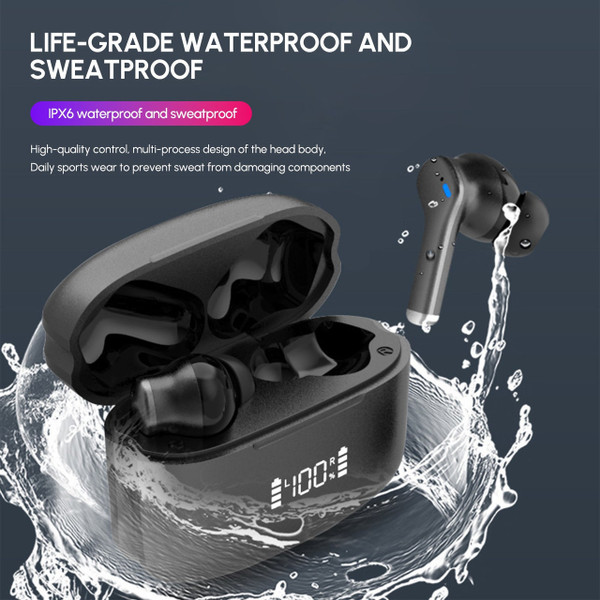 ClearSound Pro Dual Noise Cancelling True Wireless Earbuds – Bluetooth 5.0 Headphones for Hi-Fi Audio & Calls