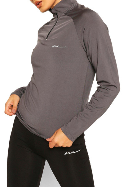 Fitness Crop Top & Short Leggings Set – Peach Zip-Up Yoga Suit for Girls XL