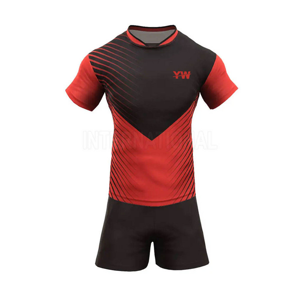 Durable Rugby Uniform Set – Shorts & Jersey, OEM Option
