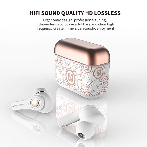 TWS Bluetooth 5.0 Wireless Headphones – Earbuds with Mic & Charging Case for Sports, Gaming & Music