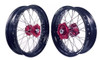 Dubya Supermoto Wheel Set  
Red Hub, Black Rim, Red Nips