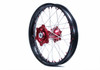 Dubya Wheel Set, 125 RR, Red Hub, Black Rim, Red Nips