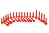 Red Aluminum Engine Bolt Kit 2013+ 2-stroke