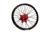 Beta Racing Kite 18" Rear Wheel, Red Hubs, Red Nipples, Black Spokes, Black Rim
