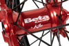 Beta Racing Kite 18" Rear Wheel, Red Hubs, Red Nipples, Black Spokes, Black Rim
