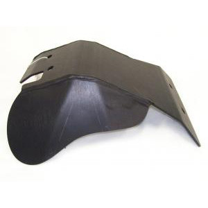 Heavy-Duty Aluminum Skid Plate, Black, RR 2-stroke