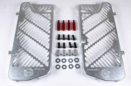 BulletProof Radiator Guards, 125 RR-S/Supermoto, Silver