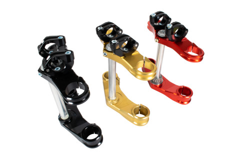 Factory Evo Triple Clamp, Red