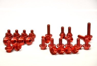 Red Aluminum Chassis Bolt Kit
2013-2019 RR & 2014-2019 RS