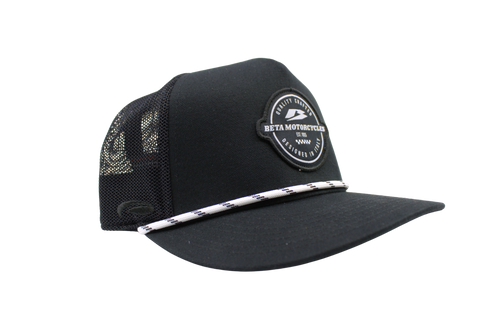 Beta Motorcycles Black Rope Hat