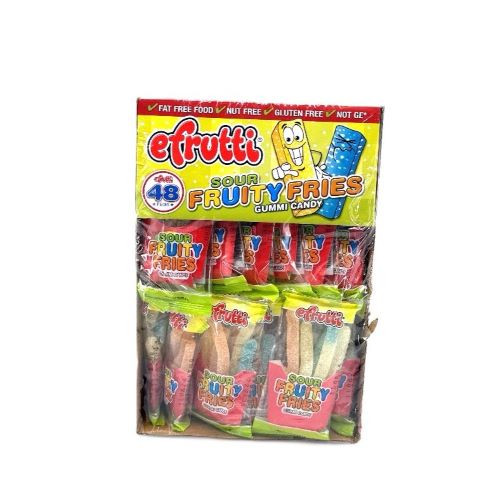 E-Frutti Gummi Sour Fruity Fries 48 ct