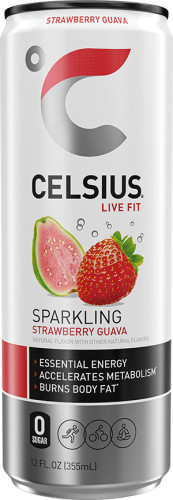 Celsius Sparkling Strawberry Guava 12/12 oz