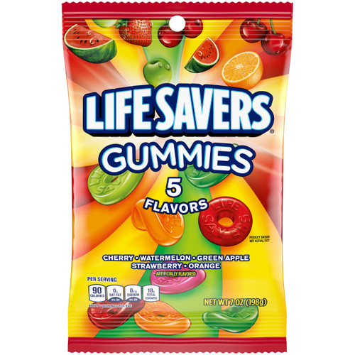 Lifesavers Peg Bag - 5 Flavor Gummies 12/7 oz