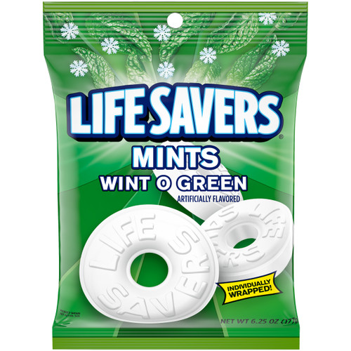 Lifesavers Peg Bag - Wint-O-Green Mints 12/6.25 oz