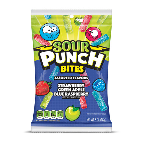 Sour Punch Peg Bag - Assorted Bites 12/5 oz