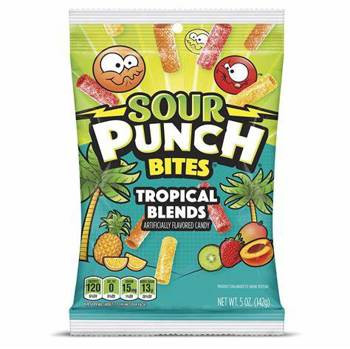 Sour Punch Peg Bag - Tropical Bites 12/5 oz