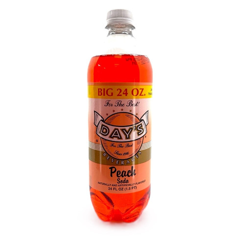 Day's Soda Peach 24/24 oz