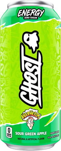 Ghost Energy Warheads Sour Green Apple 12/16 oz