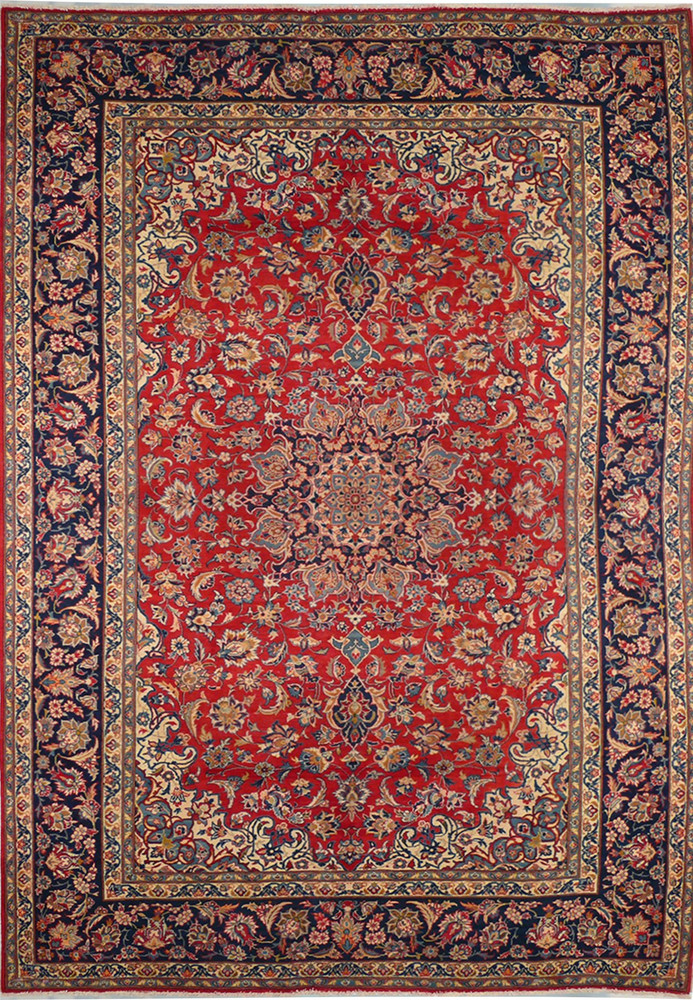 9'3 x 13'1 Persian Isfahan Rug 9'3 x 13'1 Persian Isfahan Rug