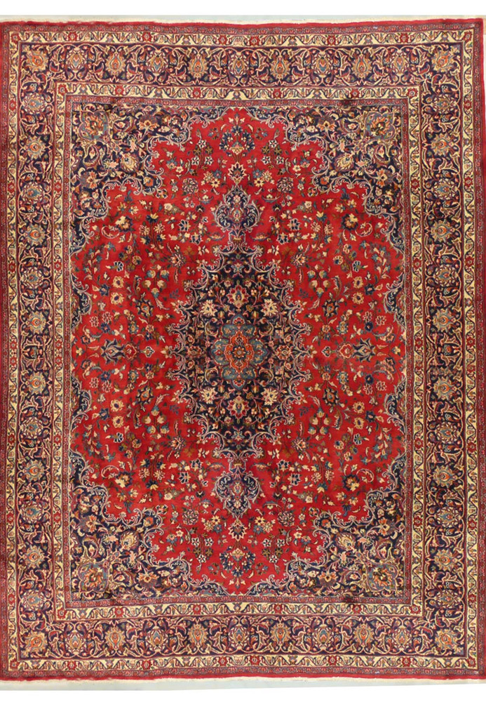 9'5" x 12'8" Persian Mashad Rug 9'5" x 12'8" Persian Mashad Rug