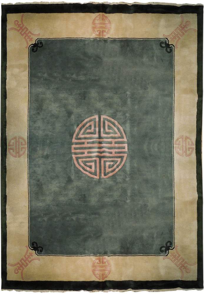 8 x 10 Oriental Art Deco Rug 8 x 10 Oriental Art Deco Rug