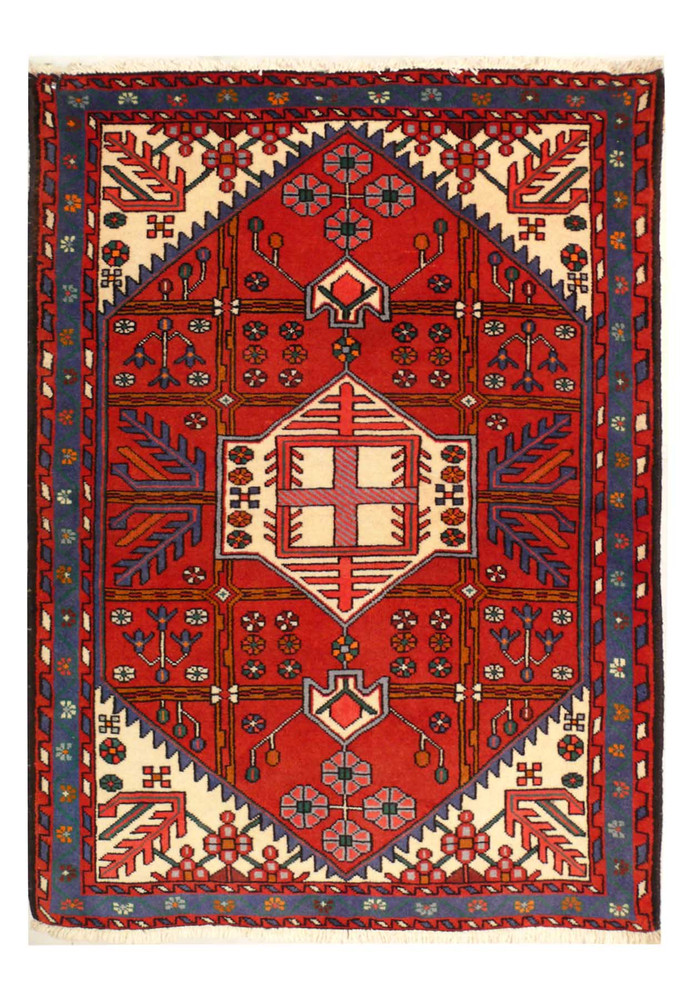 A mesmerizing 3'7" x 4'7" Geometric Shahsavan rug, handcrafted by skilled artisans, showcasing intricate nomadic-inspired designs A mesmerizing 3'7" x 4'7" Geometric Shahsavan rug, handcrafted by skilled artisans, showcasing intricate nomadic-inspired designs