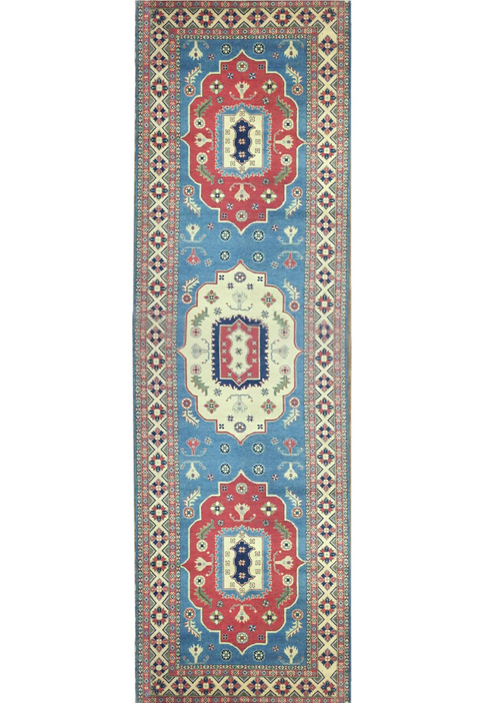 5'8" x 19'3" Caucasian Kazak Runner Rug 5'8" x 19'3" Caucasian Kazak Runner Rug