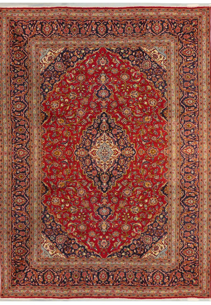 9'8 x 13'3 Persian Kashan Rug 1 9'8 x 13'3 Persian Kashan Rug 1