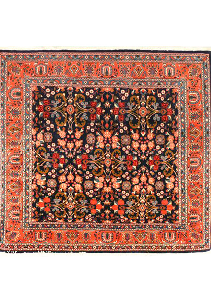 7x7 Persian Sarough Rug Square