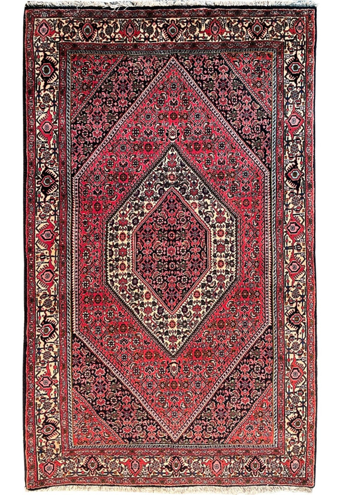 3'7" x 6 Persian Bijar Iron Rug 3'7" x 6 Persian Bijar Iron Rug