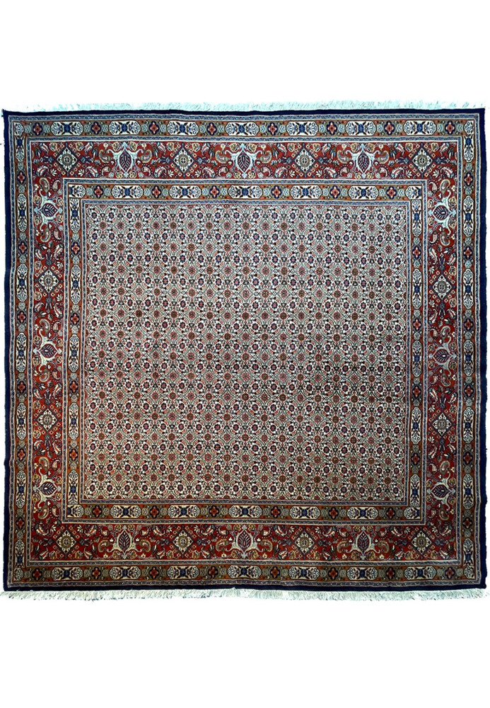 6'6" x 6'6" Persian Moud Square All Over Design Rug 6'6" x 6'6" Persian Moud Square All Over Design Rug