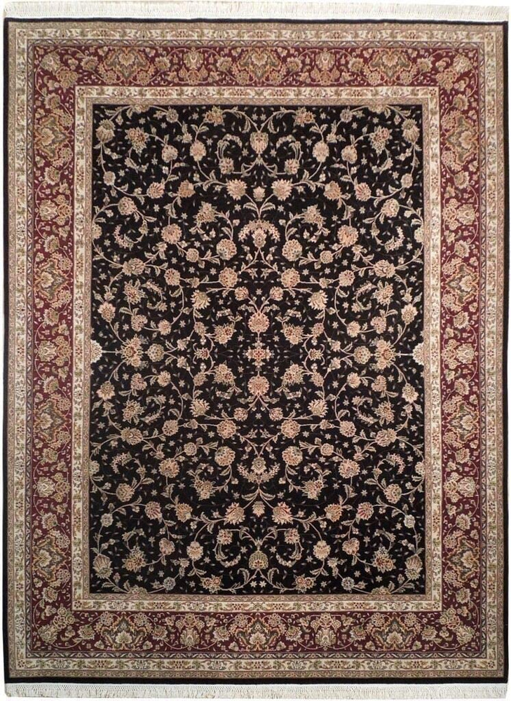 8 x 10 Oriental Tabriz Design Wool & Silk Rug 8 x 10 Oriental Tabriz Design Wool & Silk Rug