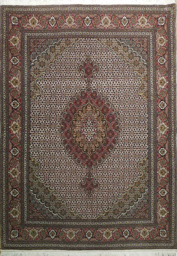 50 Raj 4x3 Tabriz Persian Rugs, Silk Tabriz Persian Carpet